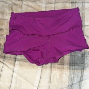 Purple lulu shorts